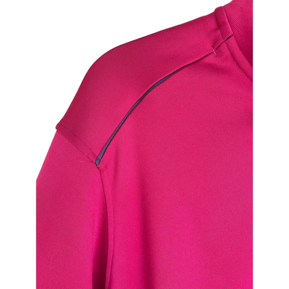 Men’s Nike Golf Pullover NWT Large Red Dri-fit 1/4 Zip Long Sleeve Heron Glen - Picture 3 of 11